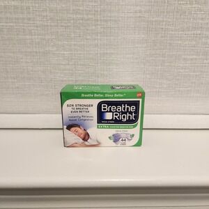 Breathe Right Extra Clear Nasal Strips 44 Count Relieves Congestion Snoring